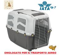 IATA Trasportino Cane Gatto OMOLOGATO Adatto al Trasporto Aereo Auto 105X73X76h
