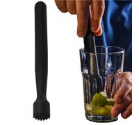 IATAHI Pestello da Cocktail,Muddler Nero per Cocktail,Pestello da Cocktail,Cocktail Muddler,Limone Schiacciapatate per Tritare Cubetti di Ghiaccio,per Il Debug di Cocktail e Succhi
