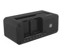 ICY BOX Stazione di docking HDD/M.2 NVMe SSD USB 3.2 Gen 2 (10 Gbit/s), stazione di clonazione di dischi rigidi e lettore (2,5" e 3,5" SATA verso M.2 NVMe/M.2 NVMe verso M.2 NVMe), IB-2924MSCL-C31