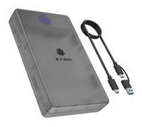 ICY BOX Spade Base 388 (case SATA 2,5"/3,5"), USB 3.2 Gen 1 Type-C, fino a 5 Gbit/s, UASP, Plug & Play, senza attrezzi, LED, fino a 30 TB, IB-388-CU3