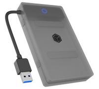 ICY IB-AC603B-U3 - Alloggiamento esterno SATA HDD/SSD da 2,5'', USB 3.0, adattatore