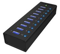 ICY IB-AC6110 - USB 3.0 10-Port Hub, Aluminium