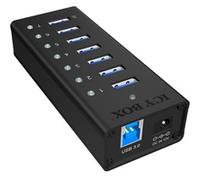 Raidsonic Hub Usb A 3.0 7 Porte Con Alimentatore One Size Black