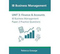 IB Business Management Paper 2 Practice Questions: Unit 3 Finance and Accounts