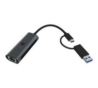 IcyBox IB-LAN301-C3 - Adattatore da USB Type-A o Type-C® a 2,5 Gigabit Ethernet LAN