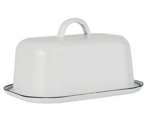 IB Laursen Burriera Smalto Bianco Butterbox 2-teilig Burriera con Coperchio