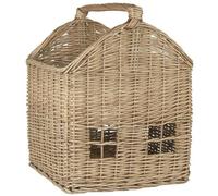 IB Laursen Cesto CASA Con Finestre E Manico In Vimini 40x30 Cm