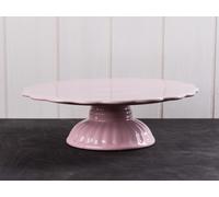 IB Laursen Tortiera Piatto da Dolci Piede ' Mynte 'Inglese Rosa Ceramica