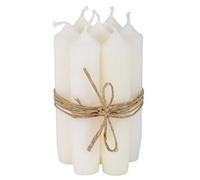 IB Laursen - Piccole Candele Corte - Bianco - Durata della Combustione: 4,5 Ore - Set da 6 Pezzi
