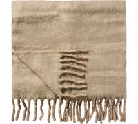 IB Laursen Plaid con Frange - Beige lino