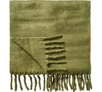 IB Laursen Plaid con Frange - Verde oliva