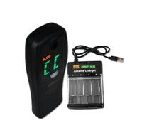 iBACheck Etilometro Elettronica, Display Digitale LED con Caricabatterie alcalino, 4 unità di Misura, Bassa Potenza 300 Ultima Prova