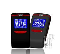 iBACheck Etilometro Portatile, Alcol Test con Display LCD Digitale, 4 unità di Misura, Alcool Test può Adattarsi a 2 Diversi bocchini. Bassa Potenza e Ultimi 350 Test (Rosso)