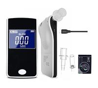 iBACheck Etilometro Portatile con Display HTN da 2,2". Ricaricabile con Orologio in Tempo Reale. Test alcolico Compatto e Facile da Usare