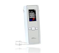 iBACheck Etilometro Portatile con LCD a 3 Colori, 200 ricordi.Alco Test Ricaricabile a Basso consumo energetico. Alcool Test Compatto. Rilevamento Automatico del Flusso e Pulizia Automatica.