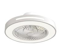 IBalody Ventilatore da soffitto a 3 Ingranaggi con velocità del Vento Ventilatore da soffitto Muto per Camera da Letto con Luce a LED Lampada da soffitto per Interni Lampada da soffitto dimmerabile