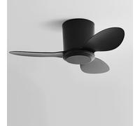 IBalody Ventilatore da soffitto senza luce Piccolo ventilatore da soffitto moderno con telecomando 6 velocità ventilatore da soffitto senza luci per ristorante camera da letto Patio (25 pollici)