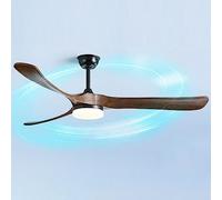 IBalody Ventilatore remoto Silenzioso Ventilatore da soffitto Grande per Interni Luce Ventilatore da soffitto con temporizzazione a 6 velocità con Luce a LED per Camera da Letto Soggiorno Ristorante