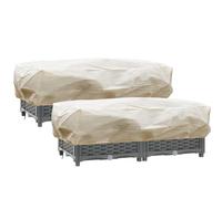 iBamso Riparo delle Piante d'inverno, Coprivaso Rettangolare Protegge Le Piante da Balcone e Davanzale dal Gelo, Telo Antigelo Piante per Piante con Coulisse alle Due estremità- 2Pcs 100 x 45 x 40 cm