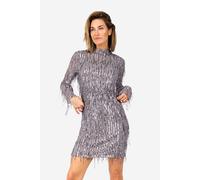 Ibana Frasy - Party Dresses Grey Fringed Taglia: 40 | Abiti Mini Outlet | Donna | Grigio