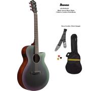 Ibanez AEG50 BAM Black Aurora Burst Matte Chitarra acustica elettrificata +Borsa