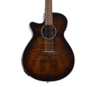 Ibanez AEG70L-TIH Lefthand Tiger Burst High Gloss - Chitarra acustica mancina