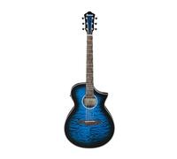 Ibanez AEWC16QA-TLH Transparent Blue Sunburst - Chitarra acustica