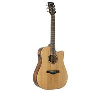 Ibanez Cutaway Western Guitar Art Wood Preamp Natural Low Gloss Finish