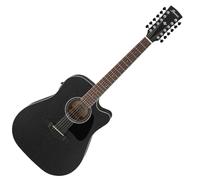 IBANEZ - AW8412CE WEATHERED BLACK ARTWOOD - Electro Acoustic Guitar