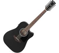 IBANEZ - AW8412CE WEATHERED BLACK ARTWOOD - Electro Acoustic Guitar