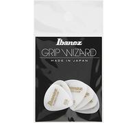 Ibanez Flat Pick 6 Pack PPA16HRG-WH - Rubber Grip 1 mm, bianco