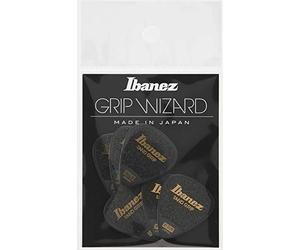 IBANEZ Flat Pick Sand Grip - Nero 6 pezzi (PPA14MSG-BK)