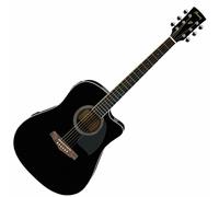 Ibanez PF 15 ECE BK Black - Chitarra acustica Elettrificata Amplificata