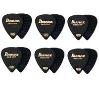 IBANEZ Flat Pick Sand Grip - Nero 6 pezzi (PPA14MSG-BK)