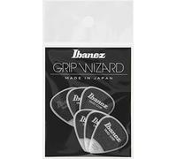 Ibanez, PPA14MSG-WH, 6 plettri piatti a presa abrasiva, con grana da 0,8 mm, colore bianco