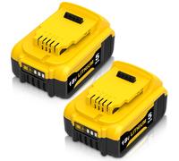 Ibanti 2X 18V 5.0Ah ricambio per Dewalt Batteria 18V DCB200 DCB200-2 DCB201