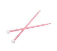 ibasenice 1 Paio Di Bacchette in Legno: Pelli in Feltro, Mallet Per Batteria E Timpani, Doppia Pelle Per Effetti Sonori Vari, Accessori Per Percussioni