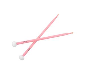 ibasenice 1 Paio Di Bacchette in Legno: Pelli in Feltro, Mallet Per Batteria E Timpani, Doppia Pelle Per Effetti Sonori Vari, Accessori Per Percussioni