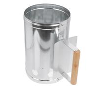 ibasenice 1 Pz Canna in Carbonio per Barbecue Carbone Strumenti di Griglia Stufa Barbecue Accendi da Campeggio Avviatore Compatto Accendifuoco Argento di Legno