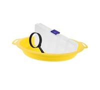 ibasenice 1 Set Bacino di corsa all'oro setaccio portatile strumento filtro padella a rete padella per setacciare portatile setacciare la padella schermo di setacciatura plastica