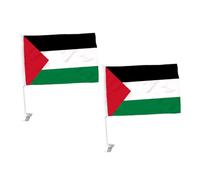 ibasenice 1 Set Bandiere Palestinesi Decorative Per Auto Bandiere Per Finestrini Per Decorazioni Design E Riutilizzabile 2 Pezzi