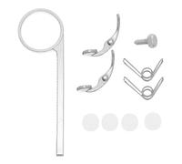 ibasenice 1 set di chiavi per tromba - gruppo di anelli scorrevoli per valvola di sfiato - parti di ricambio per valvola di tromba - accessori per trombone
