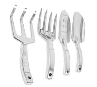 ibasenice 1 Set Set Di Attrezzi Da Giardino Utensili Pianta Per Giardinaggio Pala Vanga Strumenti a Rastrello Gestire Gli Strumenti Del Rastrello Argento Lega Di Alluminio