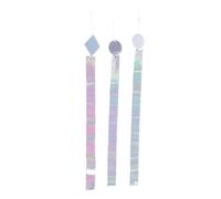 ibasenice 1 Set Striscia Riflettente per Uccelli Deterrente Deflettore Strumento per Uccelli Nastro per Spaventare Il Cortile L'animale Domestico Argento 3 Pezzi