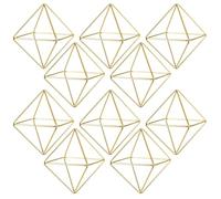 ibasenice 10 Mini Supporti Geometrici per Piante aeree, Porta Tillandsia in | Moderno supporto per piante artificiali per ufficio e casa, supporto da scrivania per felci aeree, ideale per decorare