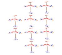 ibasenice 10 Modelli di Aerei in Polistirolo da Lancio Manuale Educativo DIY per Leggero e Resistente per Sviluppo Abilità e Gioco all