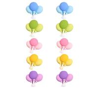 ibasenice 10 Pezzi Ciondoli in Resina Nuvola 3d Flatback Decorativi per Scrapbooking e Creazione Gioielli Design Creativo e Colori Assortiti per Artigianato Colore Casuale