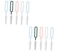 ibasenice 10 Pezzi Kit Di Pulizia Per Accessori Per Lallattamento Spazzola Per Biberon Spazzola Per Biberon in Nylon Spazzola Per La Pulizia Del Biberon Punta A Forma Di Ciuccio