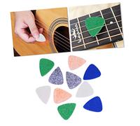 ibasenice 10 Pezzi plettri in feltro per chitarra misurare i cucchiai del cuore plettri di basso corde per chitarra plettro del basso di feltro per ukulele