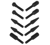 ibasenice 10 Pezzi Set di Lime Rotative per Intaglio Legno in Acciaio Nero Funzione di Lucidatura e Incisione Precisa per Progetti di Lavorazione Artigianale del Legno